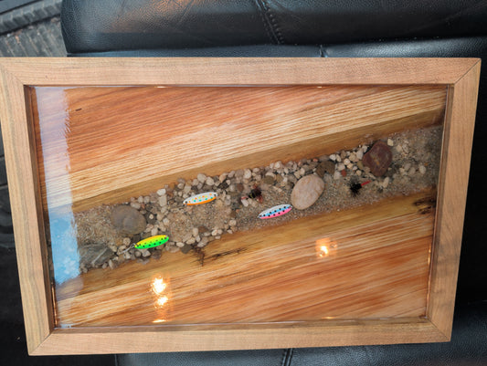 epoxy river wall art